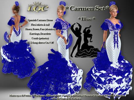 Second Life Marketplace - *LQC* ♕ Carmen Set BLUE